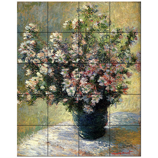 Monet "Bouquet of Mallows"